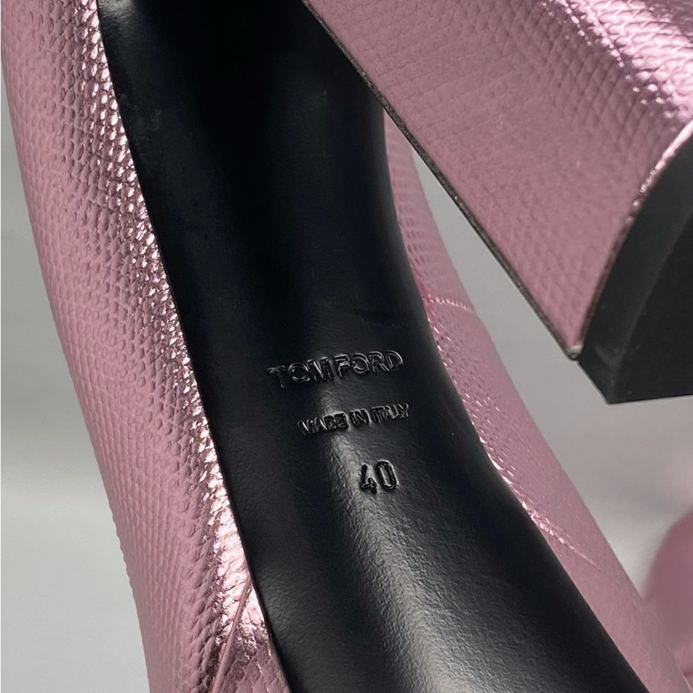 Tom Ford Lizard-Embossed Leather Platform Pumps size 40 - Picture 16 of 16